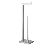 GERZWY DZY004-LS Support de Papier Toilette sur Pied avec réserve en Acier Inoxydable SUS 304
