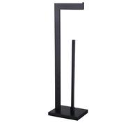 GERZWY SUS DZY004-BK Support de Papier Toilette en Acier Inoxydable 304 avec réserve, Noir Mat