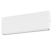 Ges2213 Applique Murale En Aluminium Blanc Mat 2X10W Ip65 Double Émission Avec Température De Lumière Sélectionnable 3000K/4000K/5000K - Gea Luce