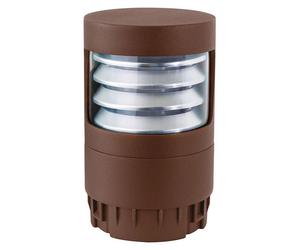 Ges2371 Borne Led Orientable 180° Cct 3000K/4000K/5000K Ip65 Aluminium Marron Traitement C4 - Gealuce