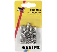 Gesipa Écrous à rivets aveugles Gesipa Mini-Pack Alu M 6 Short Quantité:1