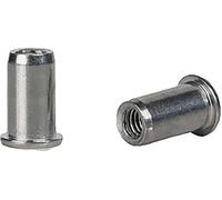 Gesipa Support en aluminium pour écrou à rivet Gesipa. C'est plat. M 4x 6x11,0 Quantité:500
