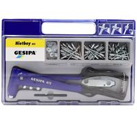 Gesipa Assortiment de rivets POP Nietboy 135 pces Pince NTS et rivet POP D.4 mm en mall Quantité:1
