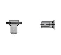 Gesipa Écrou à river PolyGrip® tige de rivet d x l 11 x 20 mm M8 Alu tête plate ronde 1 Quantité:100