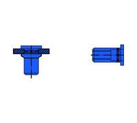 Gesipa Écrou à river PolyGrip® tige de rivet d x l 7 x 13,5 mm M5 acier tête plate rond Quantité:500