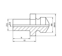 Gesipa Embout buccal Gesipa V-10/29 (9mm version allongée) Quantité:1