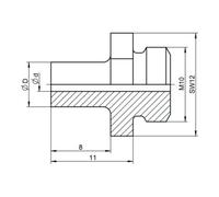 Gesipa Embout Gesipa V-17/29 pour pièce de rechange pour nouvelle version du dispositif de pression Quantité:1