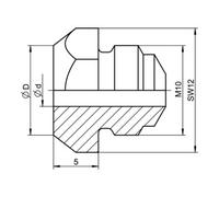 Gesipa Embout pour pièces de rechange Gesipa 16/30 K (pour rivets aveugles en plastique) Quantité:1