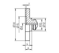 Gesipa Embout pour plaque de pièce de rechange Gesipa 16/36 (avec évidement) Quantité:1