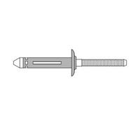 Gesipa Gesipa BULB-TITE rivet aveugle aluminium/aluminium 5,2 x 25,4 EPDM Quantité:250
