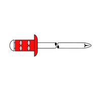 Gesipa Gesipa PolyGrip Rivets aveugles Alu/Nirosta 4 x 13 F RAL 9003 Signal blanc Quantité:500