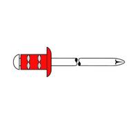 Gesipa Gesipa PolyGrip Rivets aveugles Alu/Nirosta 4 x 13 F RAL 9010 Blanc pur Quantité:500