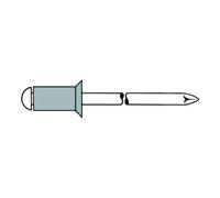 Gesipa Gesipa Rivet aveugle alu standard tête fraisée 5 x20mm Quantité:250