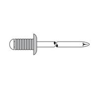 Gesipa Gesipa Rivet aveugle strié Alu/Acier Ø 3,2 mm x 16 mm Quantité:500