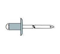 Gesipa Gesipa rivets aveugles aluminium/acier grande tête 5 x 18 K 14 Quantité:250