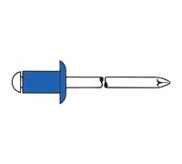 Gesipa Rivet aveugle acier tête ronde plate 4,8x20mm