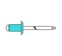 Gesipa Rivet aveugle Gesipa A2 VA Rivet plat. 3 x10mm Quantité:500