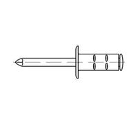 Gesipa Rivet POP PolyGrip® tige de rivet d x l 4,8 x 15 mm acier / acier 500 un. GESIPA Quantité:500