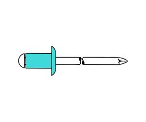 Gesipa Rivet POP tige de rivet d x l 4 x 10 mm acier inoxydable 500 un. GESIPA Quantité:500