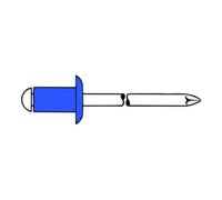 Gesipa Rivet POP tige de rivet d x l 6,4 x 12 mm acier / acier 250 un. GESIPA Quantité:250