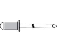 Gesipa Rivets Aveugles Alu/Acier Tête Fraisée, 3 x 6, lot de 500