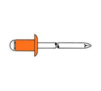 Gesipa Rivets aveugles Gesipa cuivre/bronze 3 x 8 Quantité:500