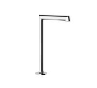 Gessi Anello, bec de lavabo sur pied, avec 1/2 raccord, hauteur=253 mm x saillie 160 mm, 63323707, Couleur: Métal noir brossé PVD