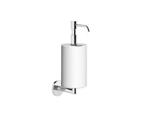 Gessi Anello distributeur de savon pour montage mural, blanc mat, 63713707, Couleur: Métal noir brossé PVD