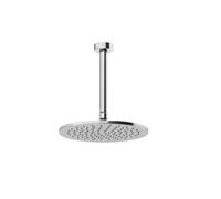 Gessi Anello, douche de tête anticalcaire D=250 mm avec articulation et bras de plafond 261 mm, 63352187, Couleur: Bronze antique