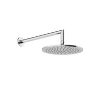 Gessi Anello, douche de tête anticalcaire D=250 mm, avec joint et support mural 348 mm, 1/2 raccord, 63348708, Couleur: Cuivre brossé PVD