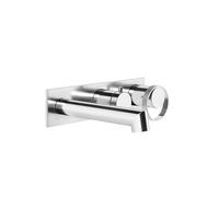 Gessi Anello, kit prêt à poser avec plaque carrée pour mitigeur monocommande encastré pour baignoire, avec cartouche déviatrice à 2 voies, 63341707, Couleur: Métal noir brossé PVD