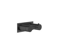 Gessi Anello, set de thermostat encastrable prêt à lemploi, avec plaque carrée, cartouche de dérivation à 3 voies, cartouche de thermostat, clapet anti-retour, 63336299, Couleur: Noir XL