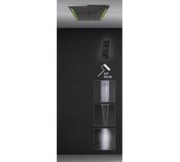 Gessi Colour, système d'installation de douche multifonctionnel, 505x505 mm, type de jet pluie, brouillard, lame de fond, effet lumineux inclus, 57927238
