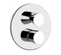 Gessi CONO kit prêt à poser pour mitigeur thermostatique encastré, cartouche dinverseur 2 voies on-off, 45134726, Couleur: Bronze chaud brossé PVD