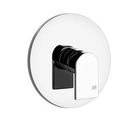 Gessi Emporio Via Manzoni Mitigeur monocommande prêt à poser, sans inverseur, pour baignoire/douche, pour corps encastré, une sortie, 44636299, Couleur: Noir XL