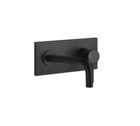 Gessi Emporio Via Tortona ensemble prêt à poser, mélangeur monocommande de lavabo, bec fixe (toujours à gauche), sans garniture découlement, 031, 44827299, Couleur: Noir XL