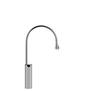 Gessi Goccia bec de lavabo sur colonne version haute, sans vidage, saillie 244 mm, bec pivotant à 360 degrés, 33859279, Couleur: Blanc CN