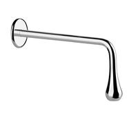 Gessi Goccia bec mural pour lavabo, avec 1/2 raccordement pour mitigeur monocommande ou capteur séparé, saillie 200 mm, 33715124, Couleur: Métal noir GHRC