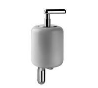 Gessi Goccia distributeur de savon pour montage mural en GRES blanc, 38013126, Couleur: Métal noir brossé GHRC
