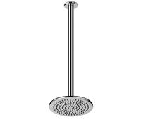 Gessi Goccia douche de tête anticalcaire D216 mm, avec articulation et bras de plafond, longueur personnalisée, 1/2 connexion, 33764031, Couleur: chrome