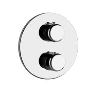 Gessi Goccia kit prêt à poser pour mitigeur thermostatique encastré, 1 sortie pour corps encastré, cartouche thermostatique et cartouche déviatrice, clapet anti-retour avec filtre, 33842126, Couleur: