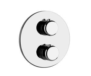 Gessi Goccia kit prêt à poser pour mitigeur thermostatique encastré, 1 sortie pour corps encastré, cartouche thermostatique et cartouche déviatrice, clapet anti-retour avec filtre, 33842123, Couleur: