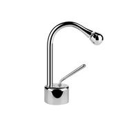 Gessi Goccia mitigeur monocommande de bidet, sans vidage, tuyaux de raccordement 3/8, angle de rotation personnalisable, 33807279, Couleur: Blanc CN