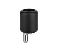 Gessi Goccia porte-verre mural, gobelet en GRES noir, 38008147, Couleur: Chrome brossé