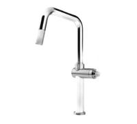 Gessi HABITO Estraibile Finox Brushed Nickel - 60652#149 Mitigeur Ãvier | Nickel brossÃ© Finox, Douchette extractible, Tuyau flexible extensible