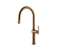 Gessi HABITO Estraibile Warm Bronze Brushed PVD - 60672#726 Mitigeur Ãvier | Bronze chaud brossÃ© PVD, Douchette extractible, Tuyau flexible extensible