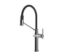 Gessi HABITO Semiprofessionale Black Metal Brushed PVD - 60664#707 Mitigeur Ãvier | MÃ©tal noir brossÃ© PVD, Bec semi-professionnel double fonction, Hauteur bec 250 mm
