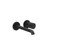 Gessi Habito Set de finition Mitigeur monocommandé pour lavabo, sans garniture de vidage, saillie 171-201mm, montage mural, INTRECCIO, 70188299, Couleur: Noir Mat