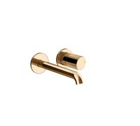 Gessi Habito Set de finition Mitigeur monocommandé pour lavabo, sans garniture de vidage, saillie 171-201mm, montage mural, UNITO, 70088735, Couleur: Bronze chaud PVD