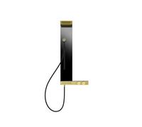 Gessi HI-FI, combinaison de douche pour montage mural en surface avec thermostat, 2 fonctions, 63043246, Couleur: PVD or